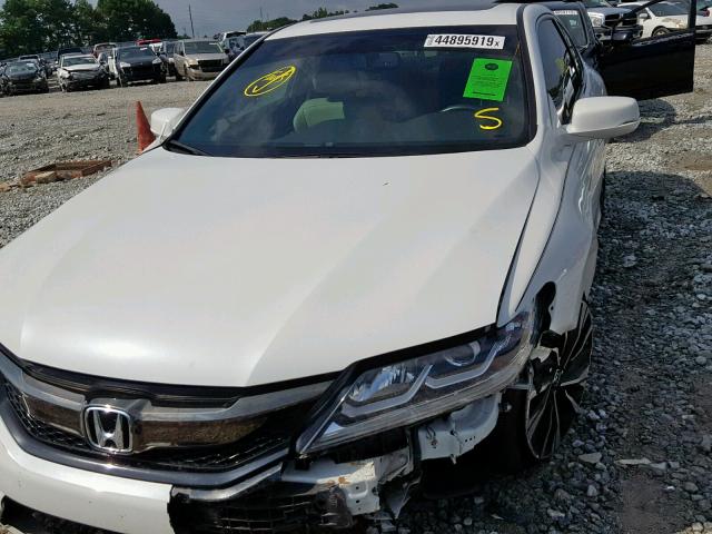 1HGCT2B81GA004504 - 2016 HONDA ACCORD EXL WHITE photo 9