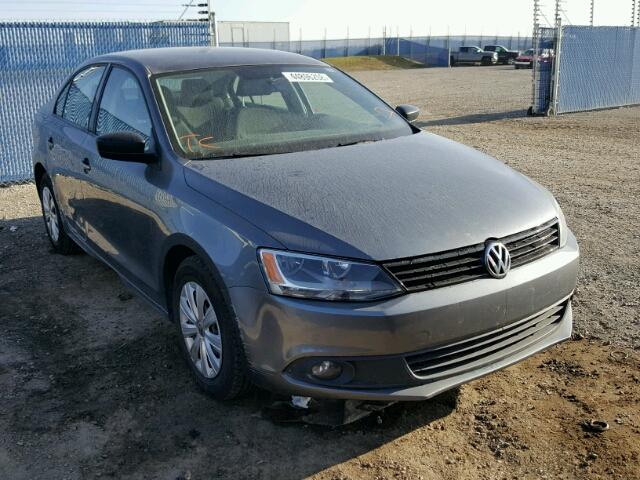 3VW2K7AJ9DM426594 - 2013 VOLKSWAGEN JETTA BASE Մոխրագույն լուսանկար 1