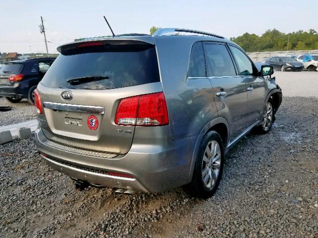 5XYKWDA28CG285639 - 2012 KIA SORENTO SX GRAY photo 4