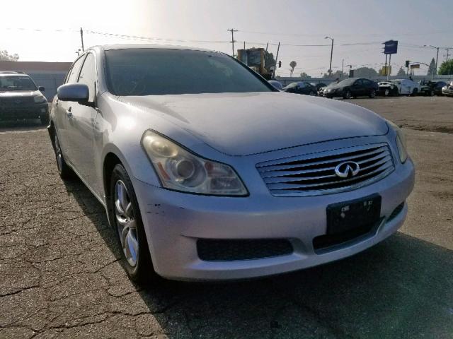 JNKBV61E38M210330 - 2008 INFINITI G35 SILVER photo 1