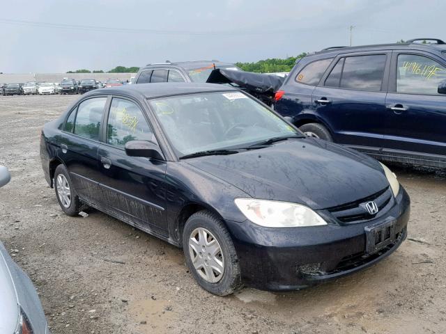 2HGES16315H632534 - 2005 HONDA CIVIC DX V BLACK photo 1