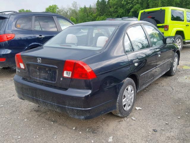 2HGES16315H632534 - 2005 HONDA CIVIC DX V BLACK photo 4