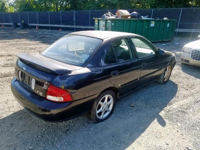 3N1BB51D2YL105688 - 2000 NISSAN SENTRA SE BLACK photo 4