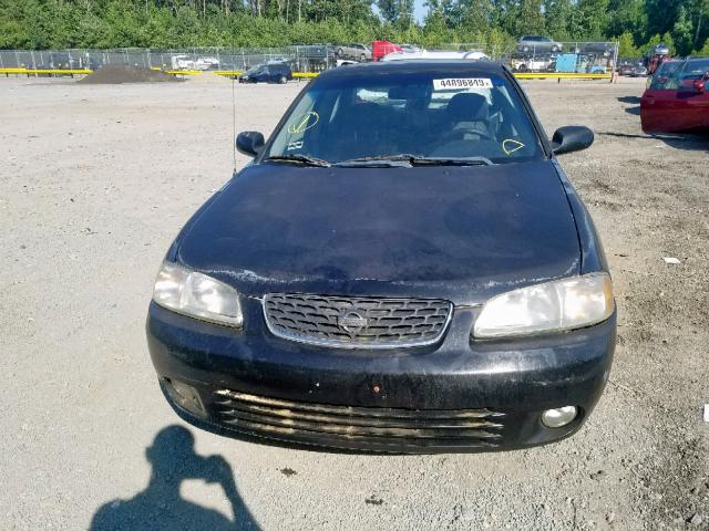 3N1BB51D2YL105688 - 2000 NISSAN SENTRA SE BLACK photo 9