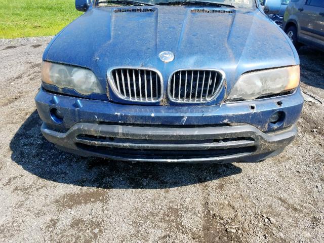 5UXFA53512LP30866 - 2002 BMW X5 3.0I BLUE photo 9