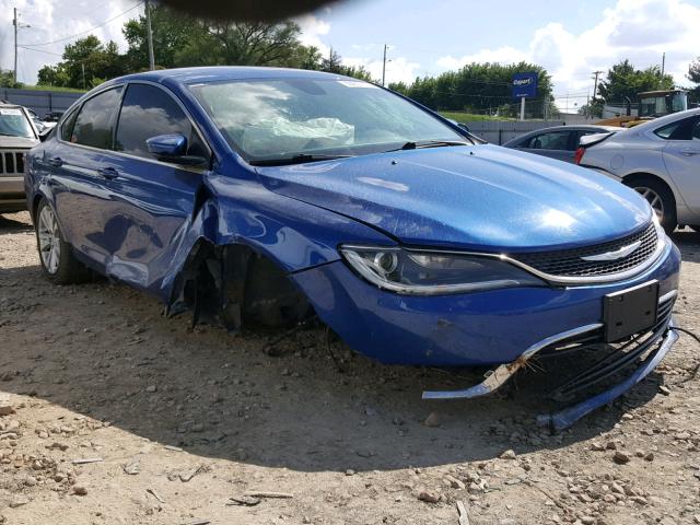 1C3CCCAB7GN111006 - 2016 CHRYSLER 200 LIMITE BLUE photo 1