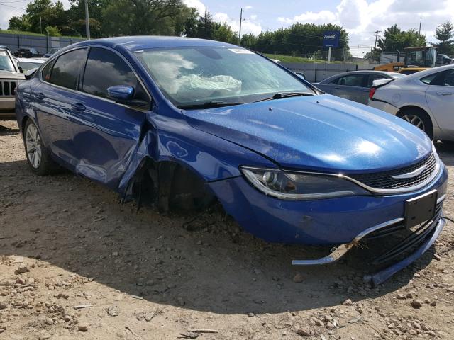 1C3CCCAB7GN111006 - 2016 CHRYSLER 200 LIMITE BLUE photo 9