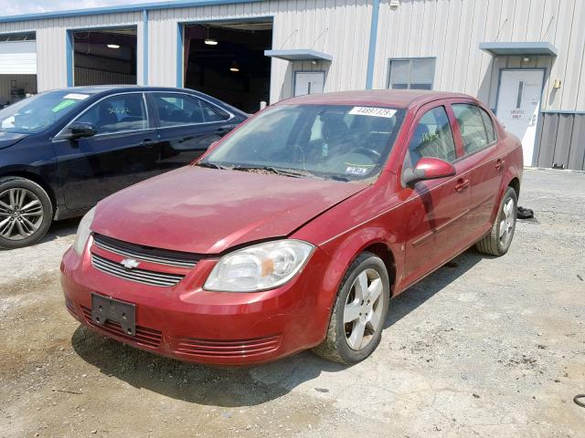 1G1AL58F387193077 - 2008 CHEVROLET COBALT LT BURGUNDY photo 2