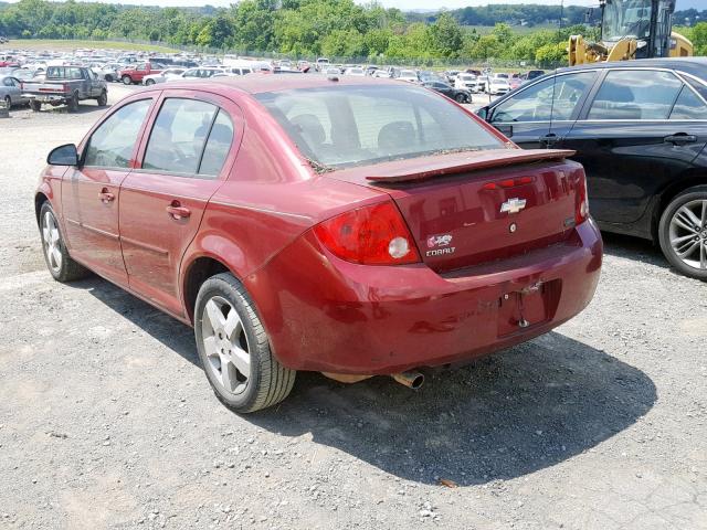 1G1AL58F387193077 - 2008 CHEVROLET COBALT LT BURGUNDY photo 3