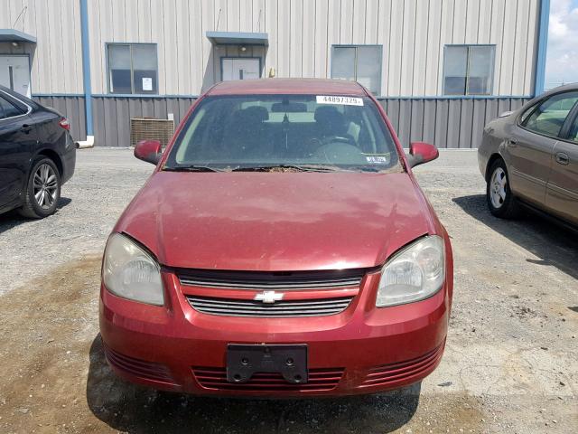 1G1AL58F387193077 - 2008 CHEVROLET COBALT LT BURGUNDY photo 9