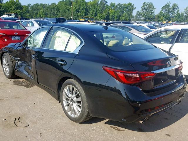 JN1EV7AP2KM542095 - 2019 INFINITI Q50 LUXE BLACK photo 3