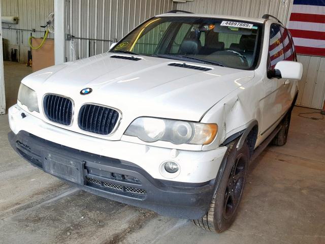 5UXFA535X3LV94657 - 2003 BMW X5 3.0I WHITE photo 2