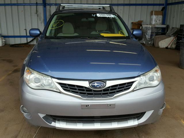 JF1GH63699G807542 - 2009 SUBARU IMPREZA OU BLUE photo 9