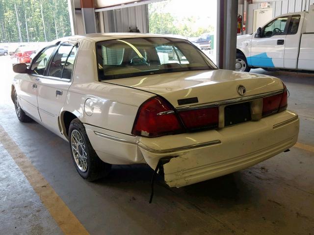 2MEFM75W2WX621544 - 1998 MERCURY GRAND MARQ WHITE photo 3