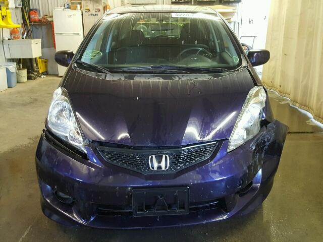 JHMGE88499S023394 - 2009 HONDA FIT SPORT PURPLE photo 9