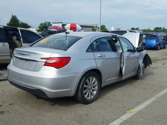 1C3CCBBB2CN164165 - 2012 CHRYSLER 200 TOURIN SILVER photo 4