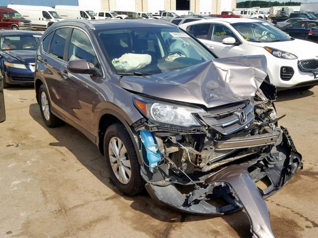 5J6RM4H7XEL110350 - 2014 HONDA CR-V EXL BROWN photo 1