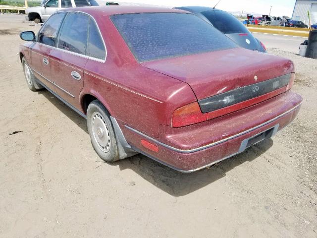 JNKNG01C9PM224220 - 1993 INFINITI Q45 MAROON photo 3