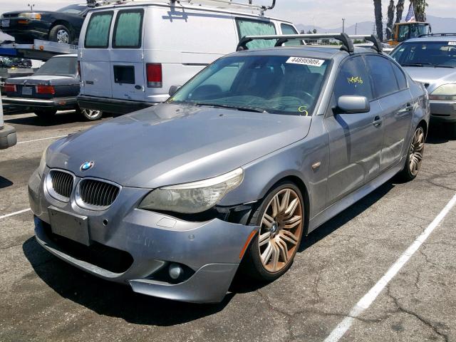 WBANW53528CT54831 - 2008 BMW 550 I SILVER photo 2