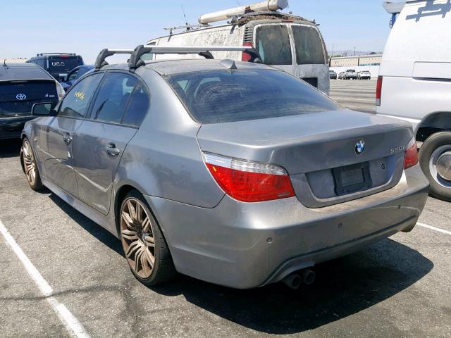 WBANW53528CT54831 - 2008 BMW 550 I SILVER photo 3