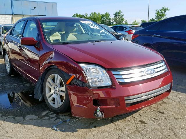 3FAFP08136R142442 - 2006 FORD FUSION SEL BURGUNDY photo 1