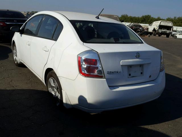 3N1AB61E88L685359 - 2008 NISSAN SENTRA 2.0 WHITE photo 3