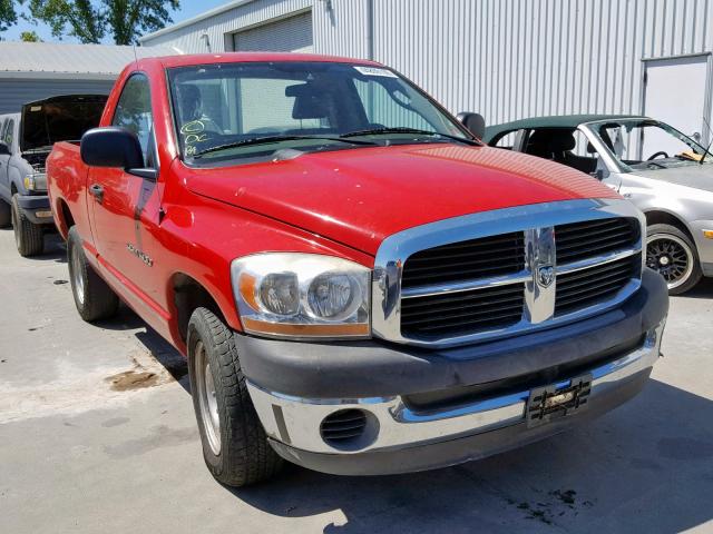 1D7HA16K66J210285 - 2006 DODGE RAM 1500 S RED photo 1