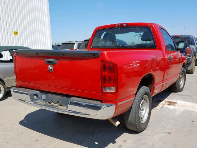 1D7HA16K66J210285 - 2006 DODGE RAM 1500 S RED photo 4