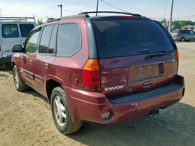 1GKDT13S042407830 - 2004 GMC ENVOY BURGUNDY photo 3