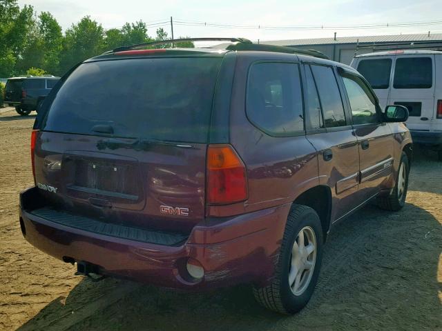 1GKDT13S042407830 - 2004 GMC ENVOY BURGUNDY photo 4