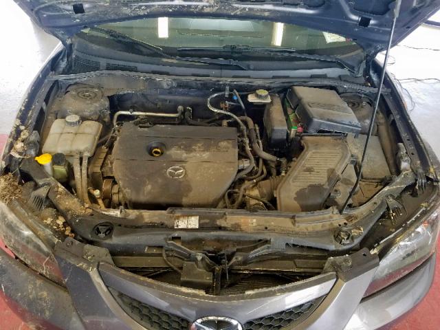 JM1BK32G981123994 - 2008 MAZDA 3 I GRAY photo 7