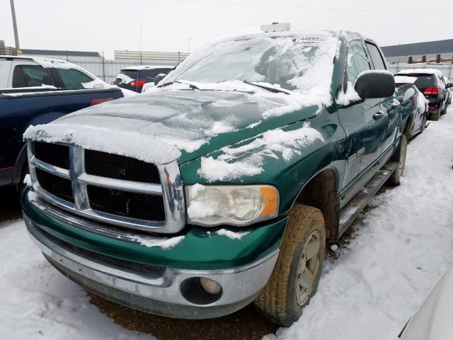 1D7HU18N63S200005 - 2003 DODGE RAM 1500 S GREEN photo 2