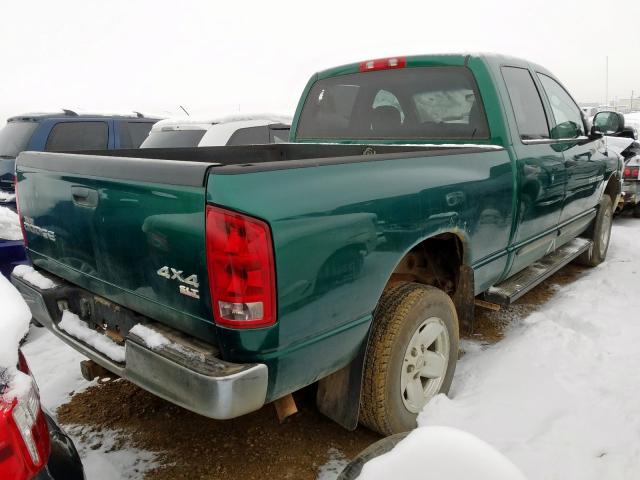 1D7HU18N63S200005 - 2003 DODGE RAM 1500 S GREEN photo 4