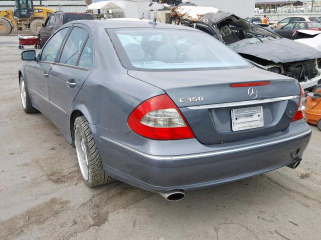 WDBUF56X08B314201 - 2008 MERCEDES-BENZ E 350 GRAY photo 3