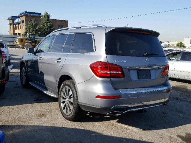 4JGDF6EE5HA772731 - 2017 MERCEDES-BENZ GLS 450 4M SILVER photo 3