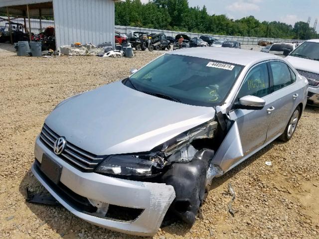 1VWBP7A30DC083467 - 2013 VOLKSWAGEN PASSAT SE SILVER photo 2