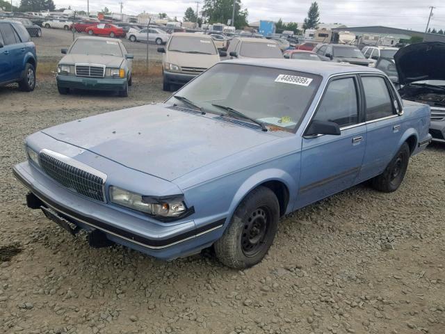 1G4AG54NXN6449205 - 1992 BUICK CENTURY SP BLUE photo 2