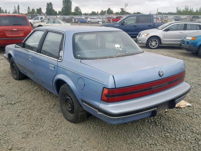 1G4AG54NXN6449205 - 1992 BUICK CENTURY SP BLUE photo 3