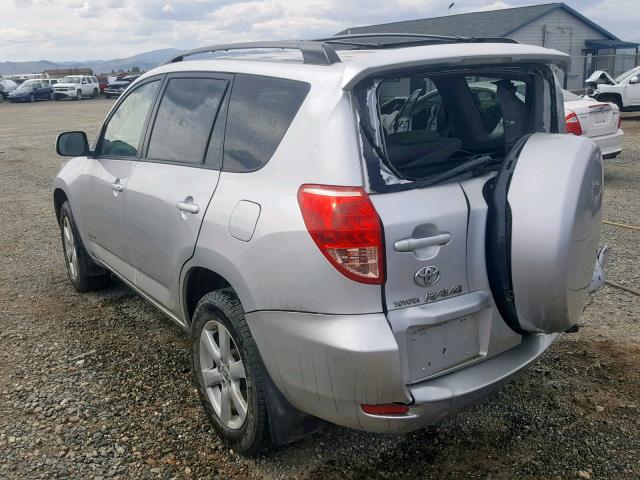 JTMBK31V785051010 - 2008 TOYOTA RAV4 LIMIT SILVER photo 3