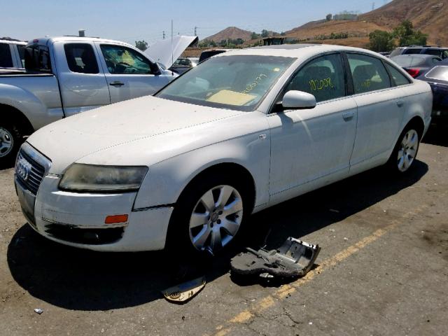 WAUAH74F56N131969 - 2006 AUDI A6 3.2 WHITE photo 2