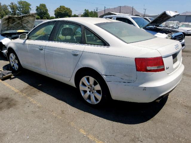 WAUAH74F56N131969 - 2006 AUDI A6 3.2 WHITE photo 3