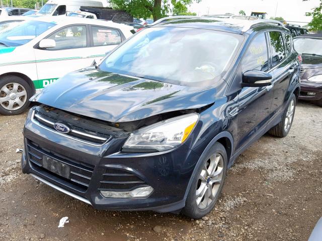 1FMCU0JX3EUD23676 - 2014 FORD ESCAPE TIT BLACK photo 2