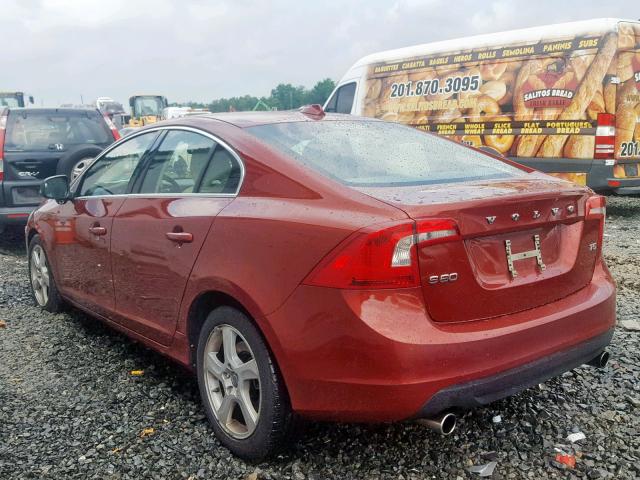 YV1622FS2C2142474 - 2012 VOLVO S60 T5 RED photo 3