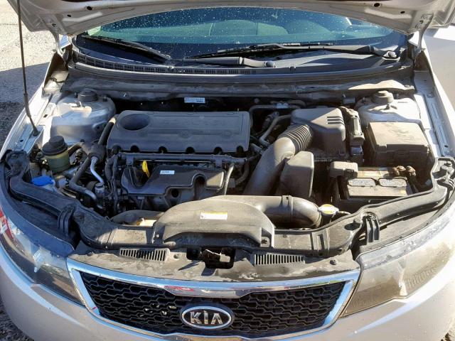 KNAFU5A23C5511444 - 2012 KIA FORTE EX SILVER photo 7