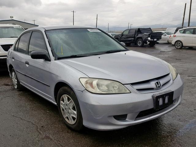 2HGES16325H571629 - 2005 HONDA CIVIC DX V SILVER photo 1