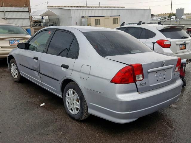 2HGES16325H571629 - 2005 HONDA CIVIC DX V SILVER photo 3