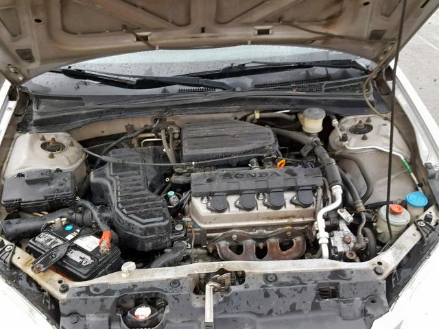 2HGES16325H571629 - 2005 HONDA CIVIC DX V SILVER photo 7