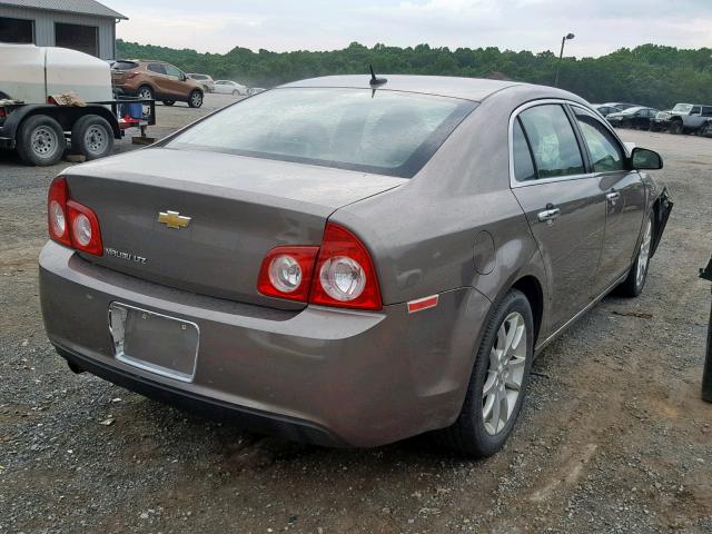1G1ZE5E18BF390541 - 2011 CHEVROLET MALIBU LTZ ყავისფერი ფოტო 4