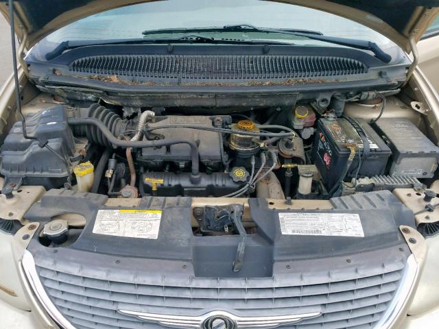 2C8GP44361R422141 - 2001 CHRYSLER TOWN & COU TAN photo 7