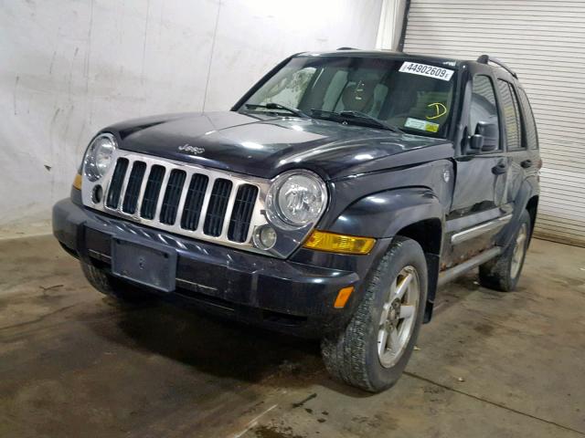 1J4GL58K35W547514 - 2005 JEEP LIBERTY LI BLACK photo 2